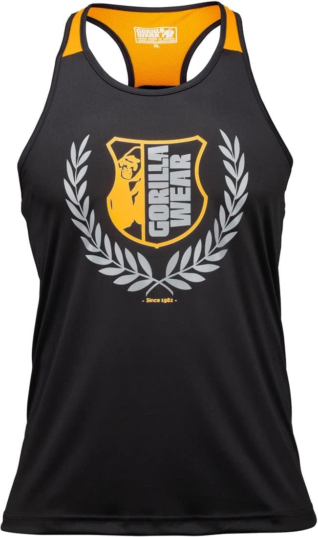 Lexington Tank Top - Black/Neon Orange