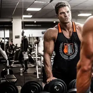 Alternative view of Lexington Tank Top - Black/Neon Orange