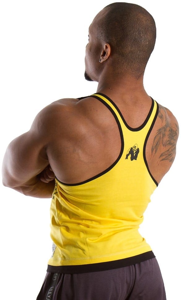 Logo Stringer Tank Top-Yellow - Image 2