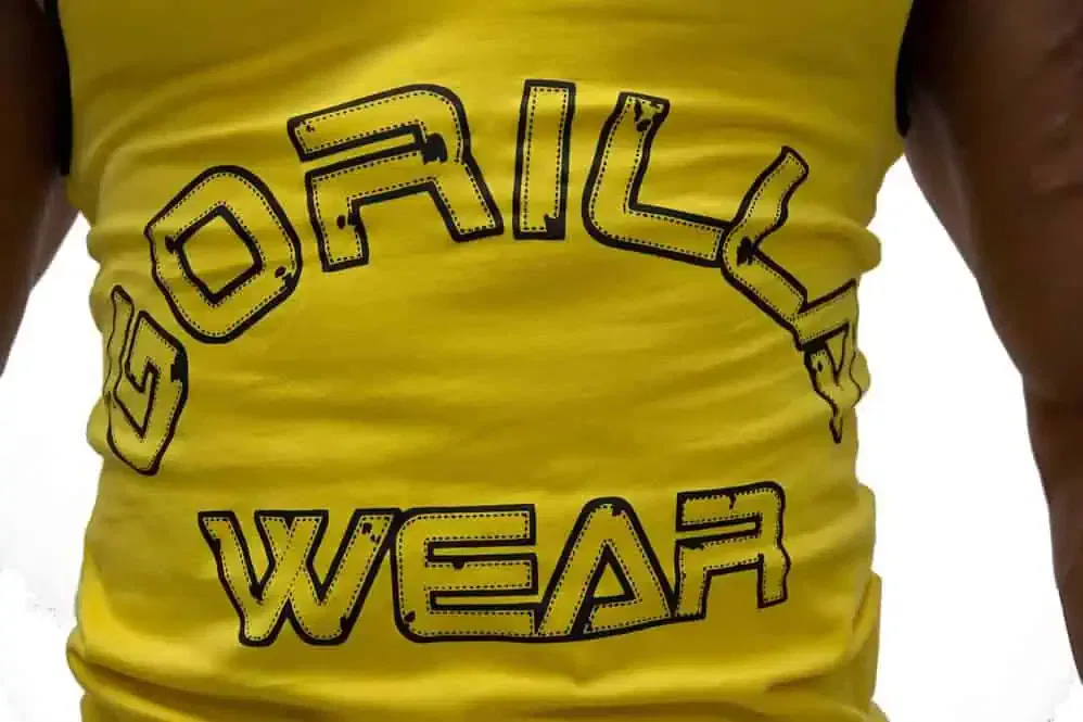 Logo Stringer Tank Top-Yellow - Image 3