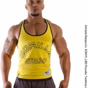 Logo Stringer Tank Top-Yellow