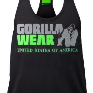 Nashville Tank Top - Black/Neon Lime