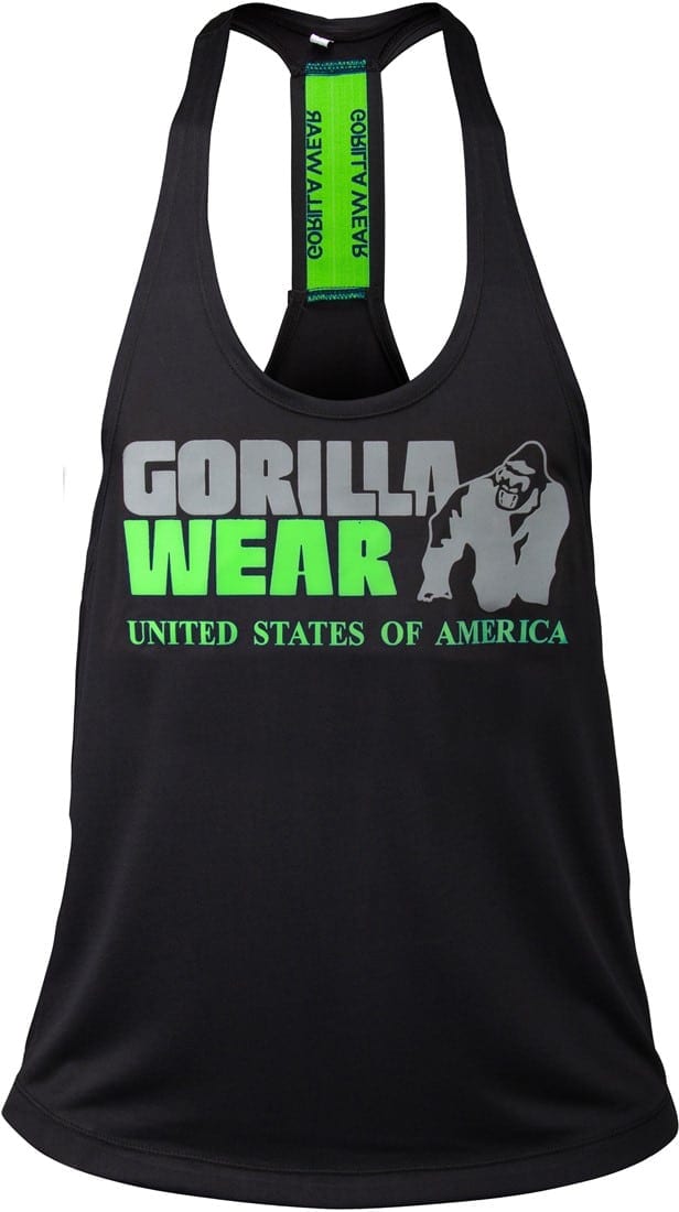 Nashville Tank Top - Black/Neon Lime