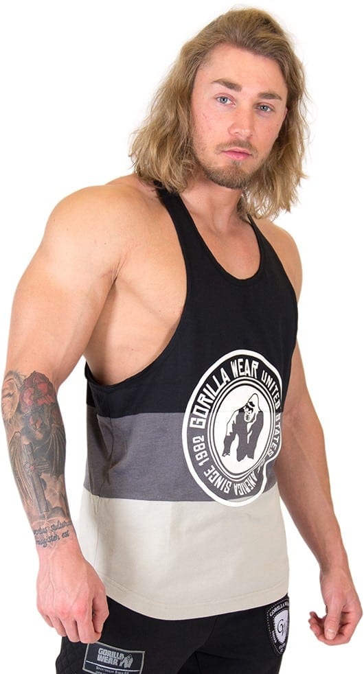 Nevada Stringer Tank Top - Black/Gray - Image 2