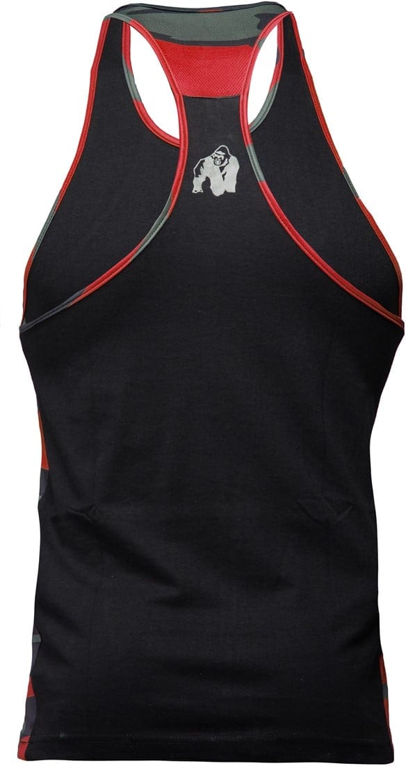 Sacramento Camo Mesh Tank Top - Black/Red - Image 2