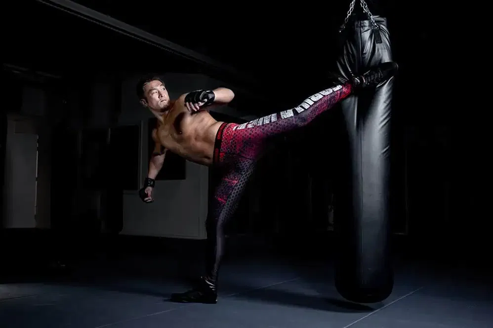 Bruce Men's Tights - Red/Grey - Image 6