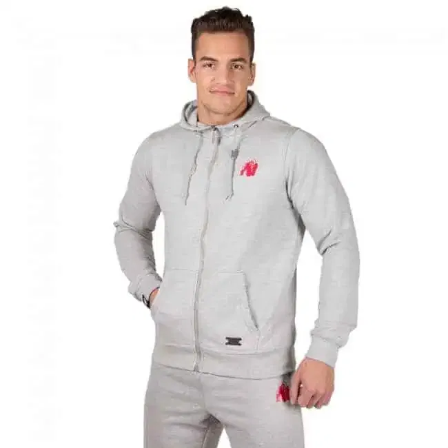Classic Zipped Hoodie Gray