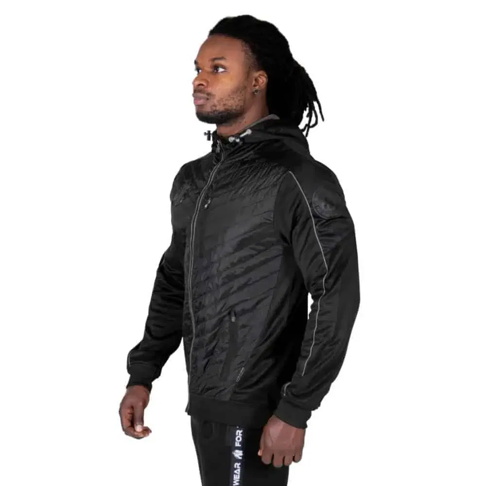Jefferson Front Padded Jacket - Black/Gray - Image 3