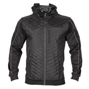 Jefferson Front Padded Jacket - Black/Gray