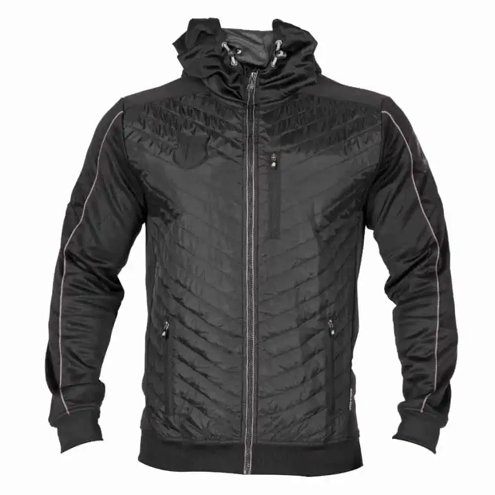 Jefferson Front Padded Jacket - Black/Gray