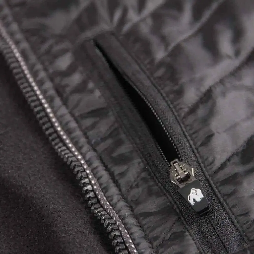 Jefferson Front Padded Jacket - Black/Gray - Image 8