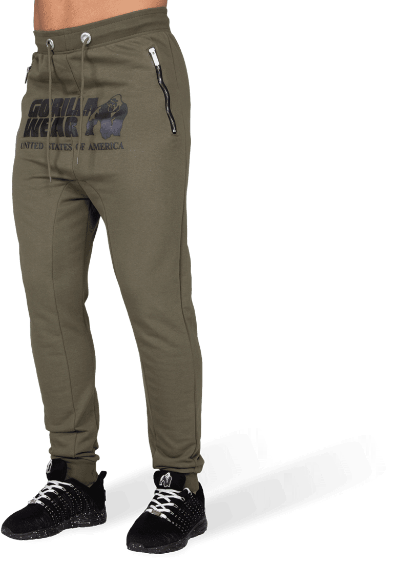 Alabama Drop Crotch Joggers - Army Green