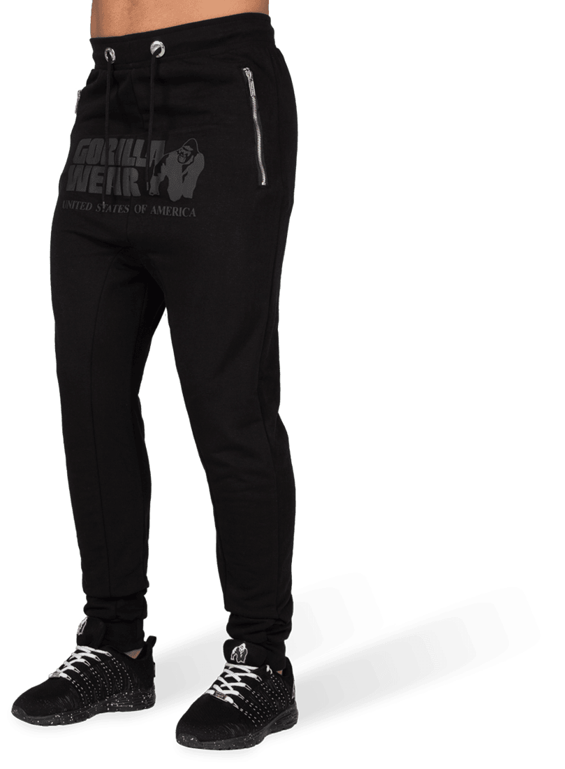 Alabama Drop Crotch Joggers - Black