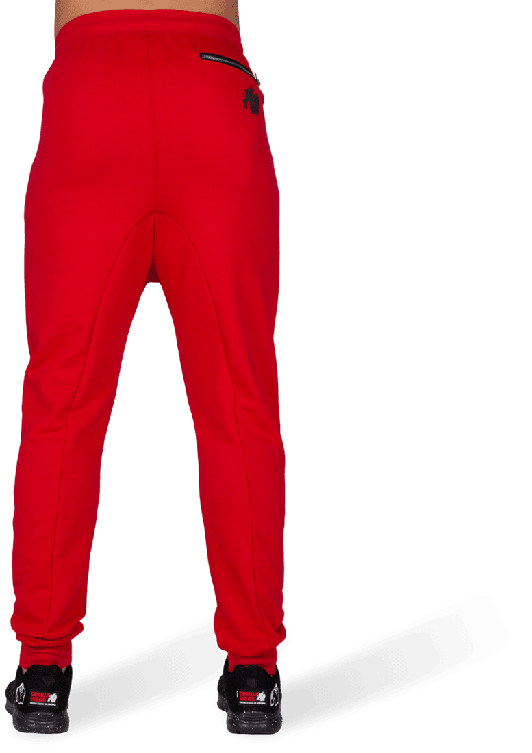 Alabama Drop Crotch Joggers - Red - Image 3