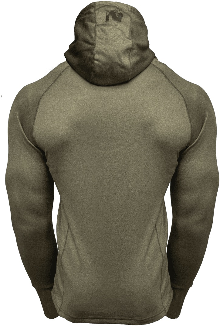 Bridgeport Zipped Hoodie - Army Green - Image 2