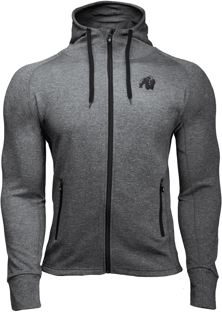 Bridgeport Zipped Hoodie - Dark Gray