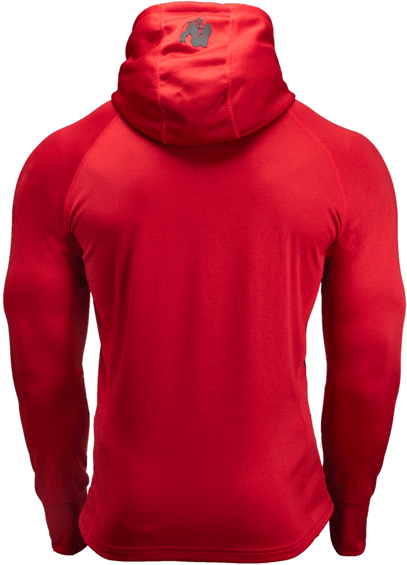 Bridgeport Zipped Hoodie - Red - Image 2