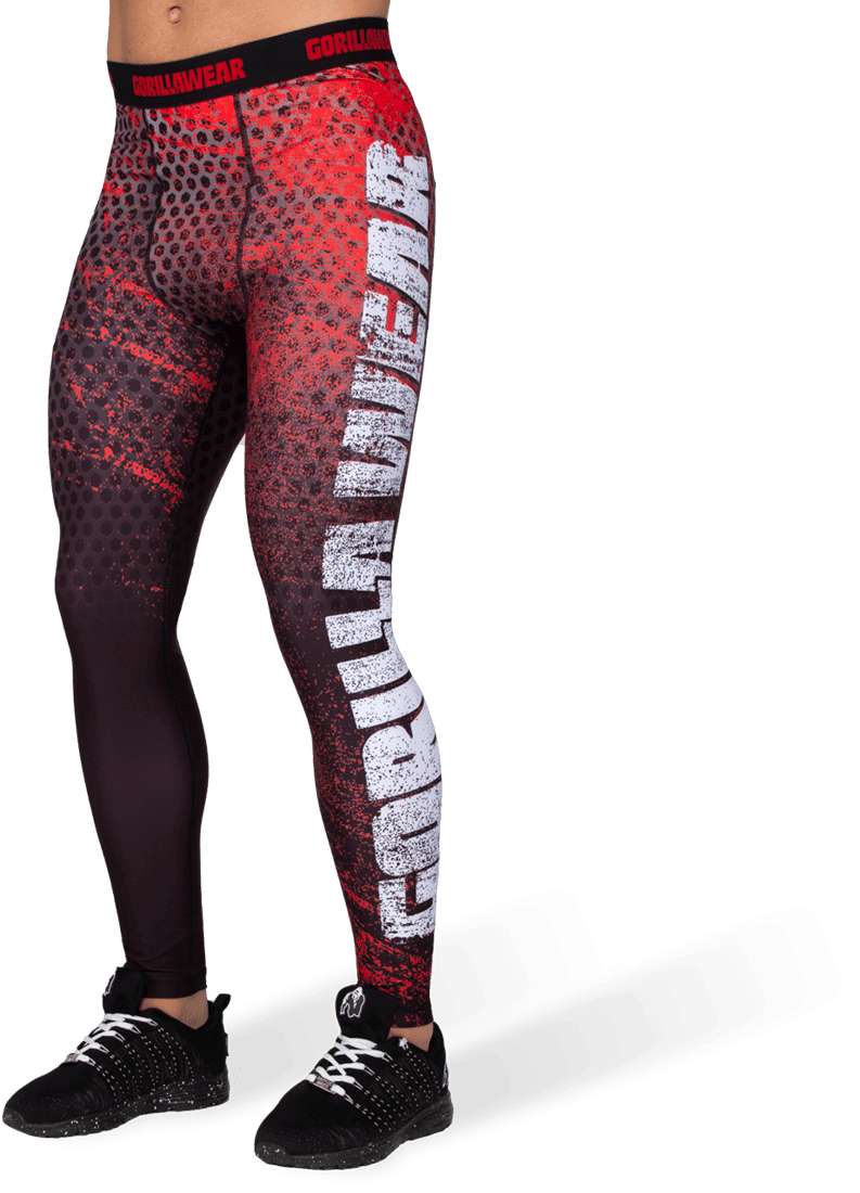 Bruce Men's Tights - Red/Grey