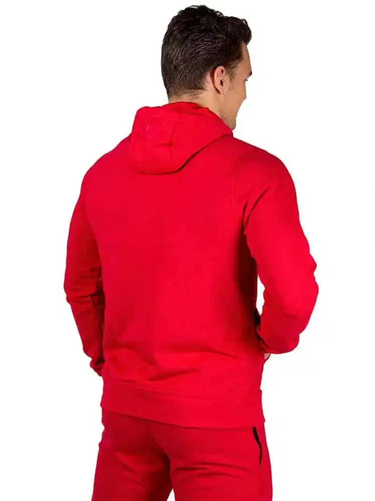 Classic Zipped Hoodie - Red - Image 2