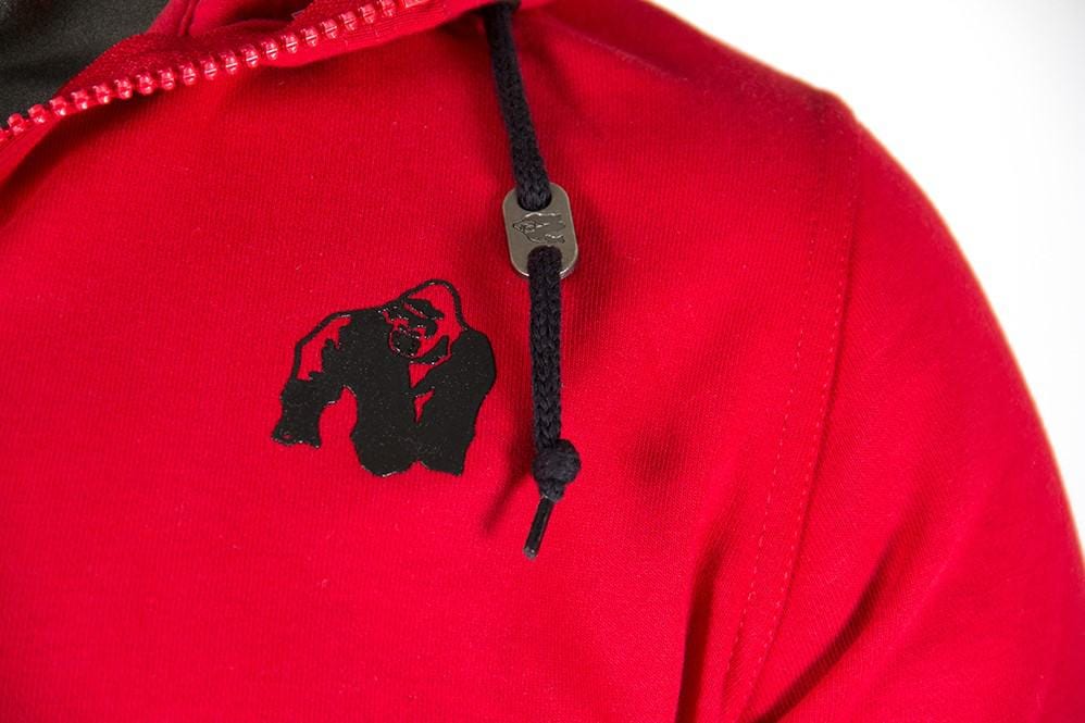 Classic Zipped Hoodie - Red - Image 3