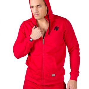 Classic Zipped Hoodie - Red