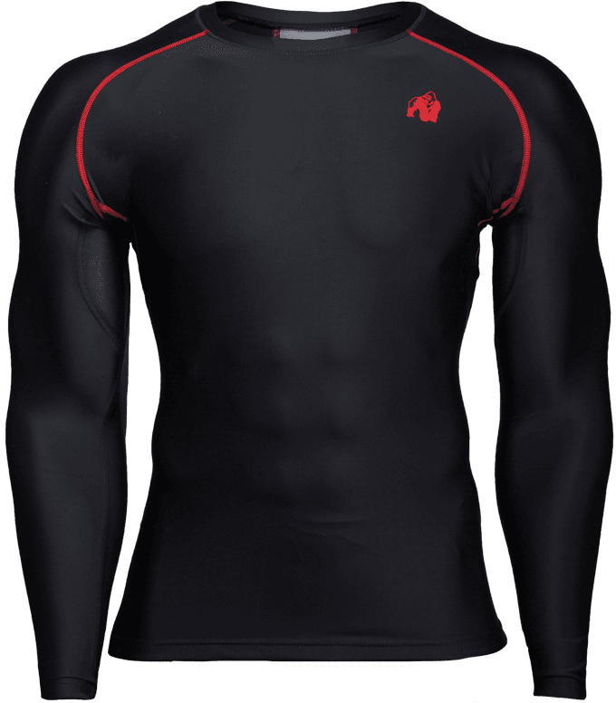 Hayden Compression Long Sleeve - Black/Red