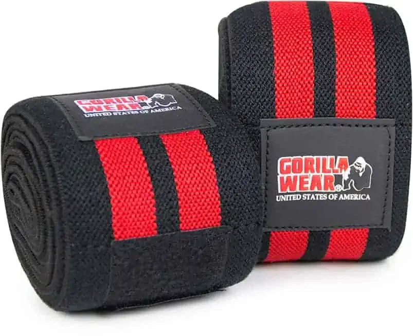 Knee Wraps 98 Inch Black/Red