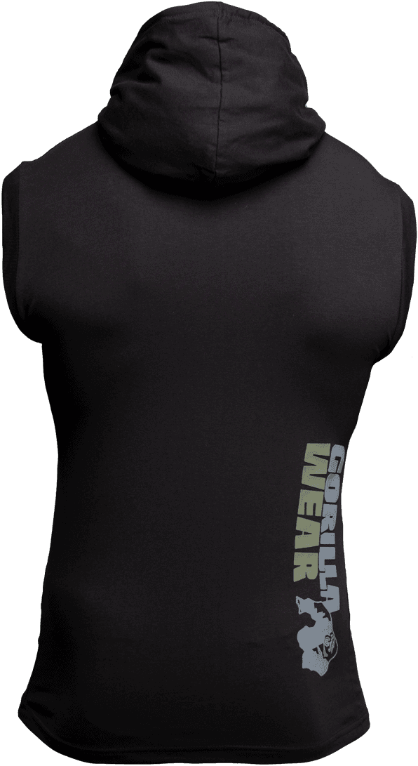 Melbourne S/L Hooded T-shirt - Black - Image 2