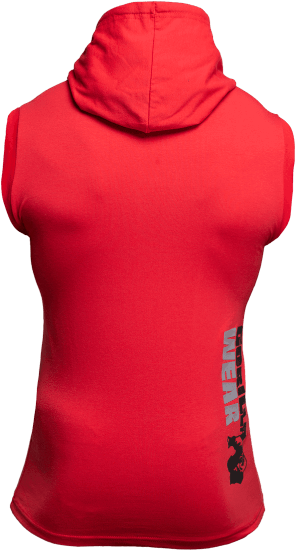 Melbourne S/L Hooded T-shirt - Red - Image 2
