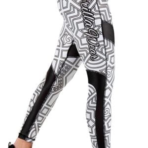 Alternative view of Pueblo Tights - Black/White