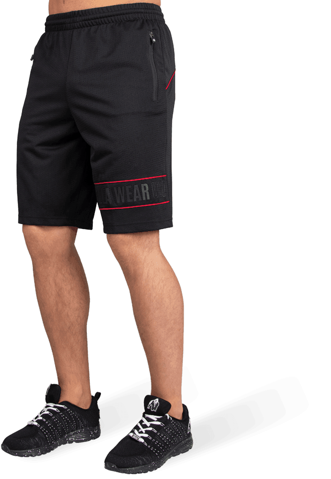 Branson Shorts - Black/Red