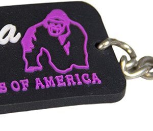 GW Rubber Women Logo Keychain