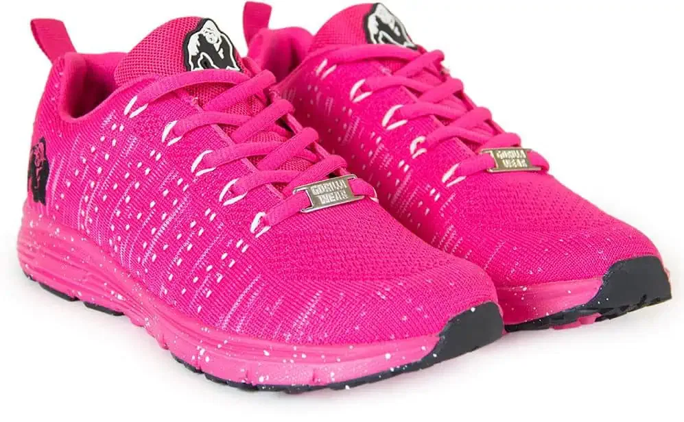 Brooklyn Knitted Sneakers - Pink/White - Image 3