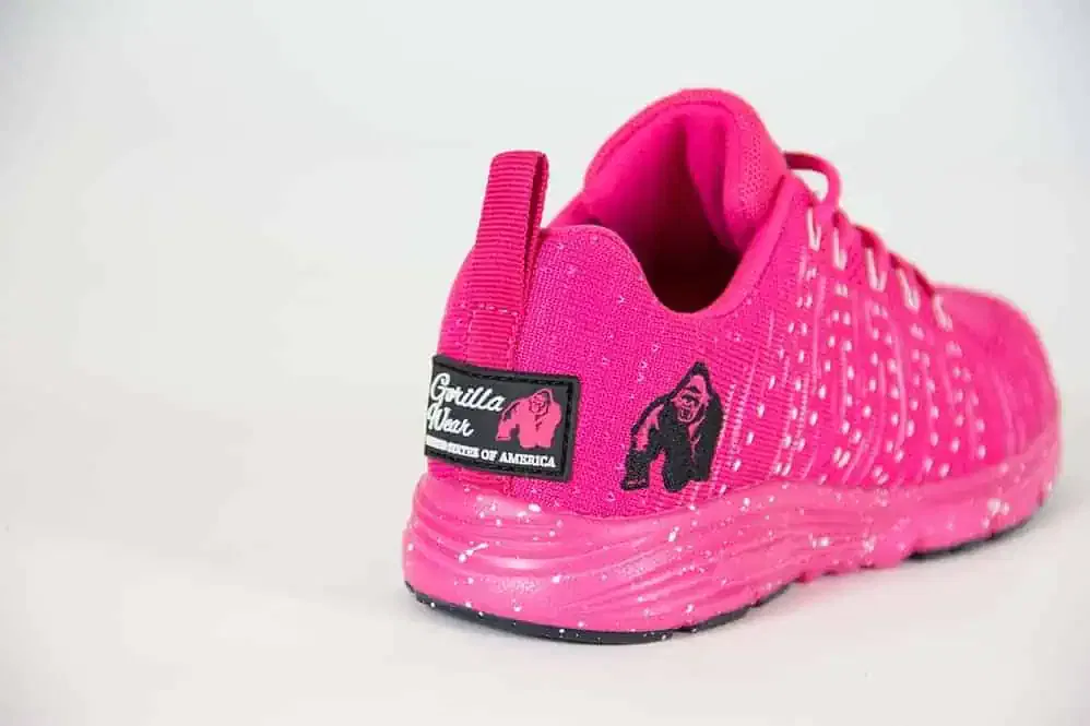 Brooklyn Knitted Sneakers - Pink/White - Image 2