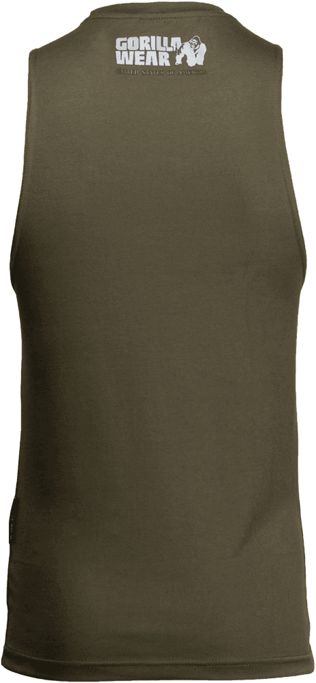 Dakota Sleeveless T-Shirt - Army Green - Image 2