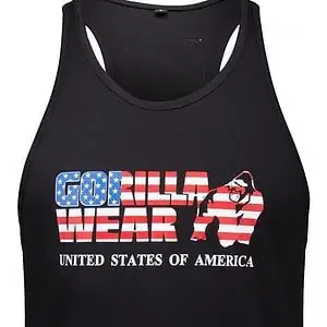 USA Tank Top Black