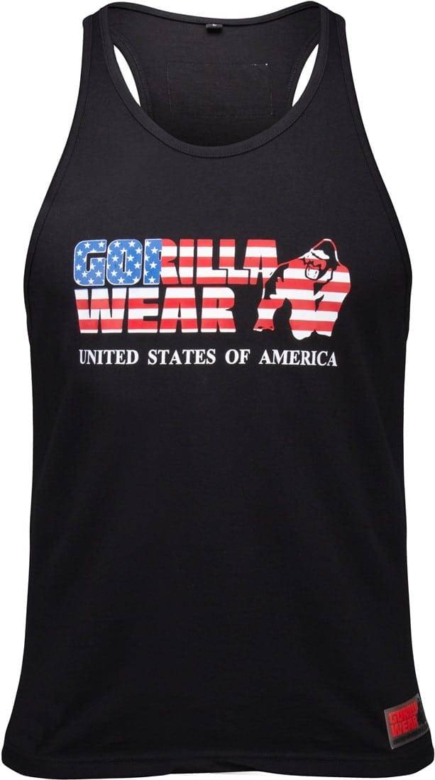 USA Tank Top Black