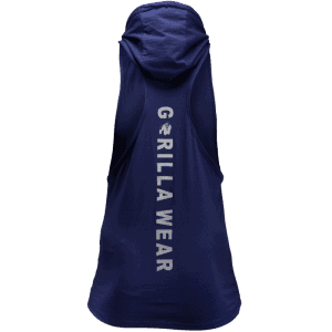 Alternative view of Lawrence Hooded Tank Top - Navy Blue