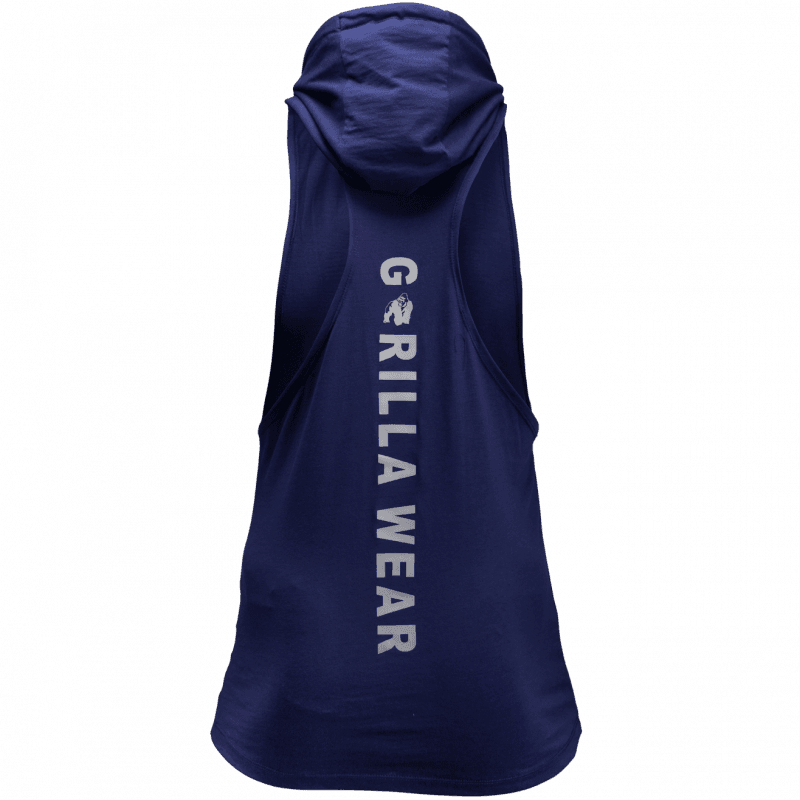 Lawrence Hooded Tank Top - Navy Blue - Image 2