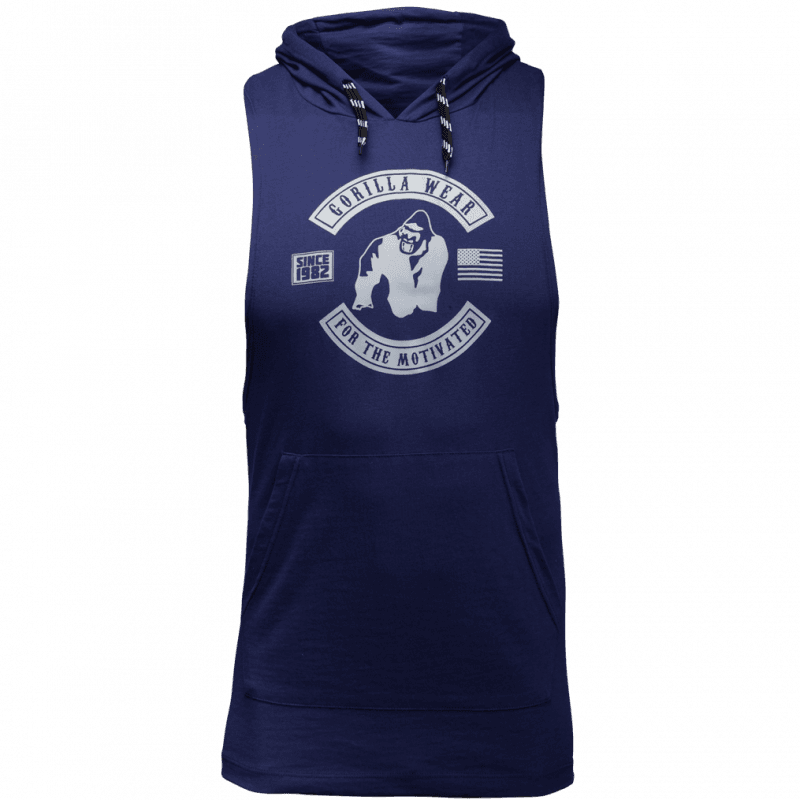 Lawrence Hooded Tank Top - Navy Blue