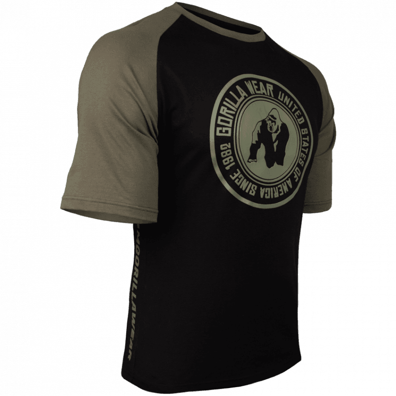 Texas T-Shirt - Army Green/Black - Image 3