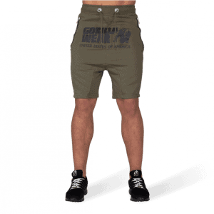 Alabama Drop Crotch Shorts - Army Green