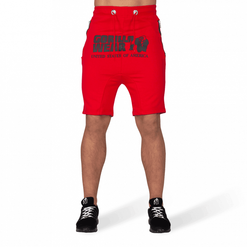 Alabama Drop Crotch Shorts - Red - Image 4