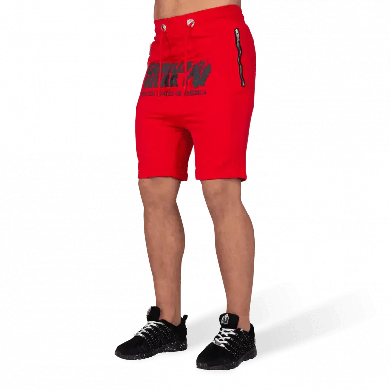 Alabama Drop Crotch Shorts - Red