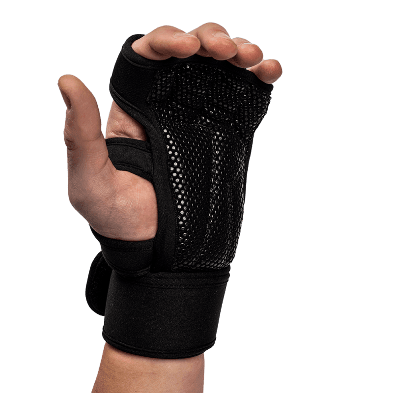 Yuma Weightlifting Workout Gloves - Black - Image 5