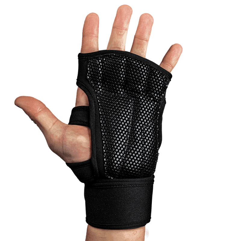 Yuma Weightlifting Workout Gloves - Black - Image 4