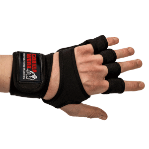 Alternative view of Yuma Weightlifting Workout Gloves - Black
