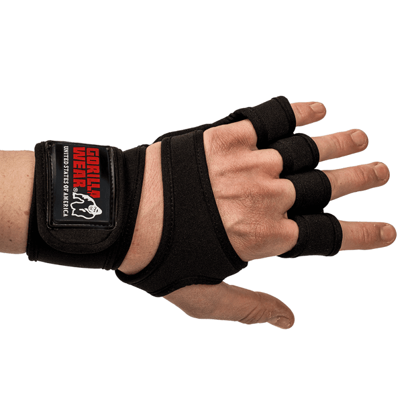 Yuma Weightlifting Workout Gloves - Black - Image 2