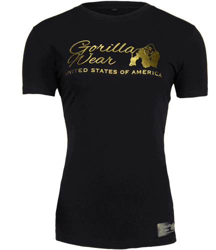 Luka T-shirt - Black/Gold