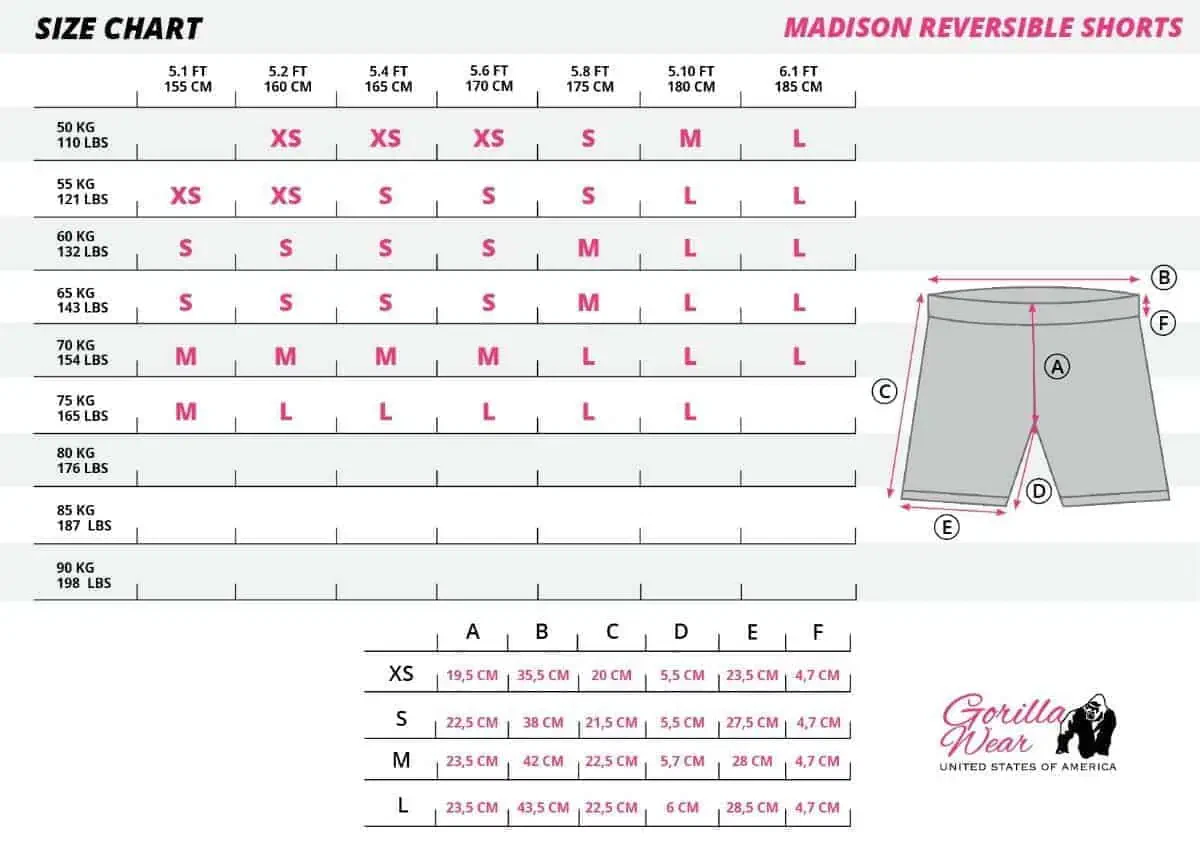 Madison Reversible Shorts - Black/White - Image 10